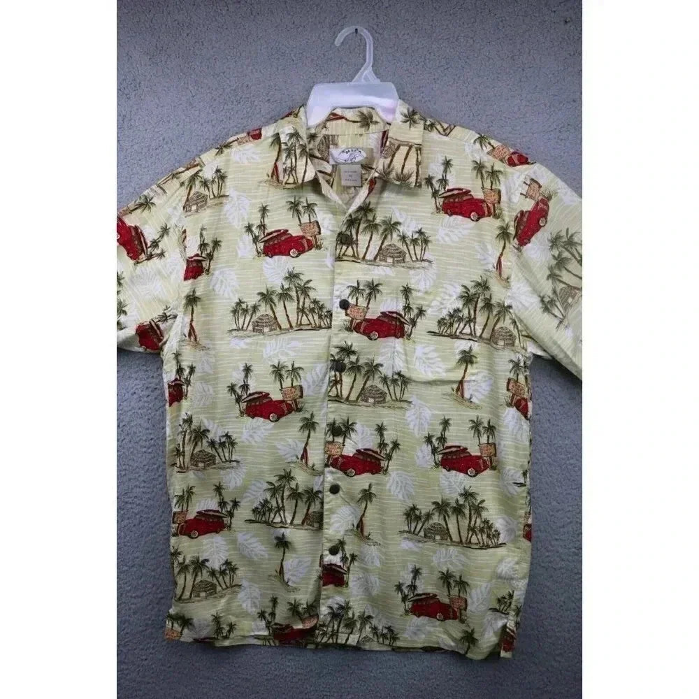 High Surf Men's Hawaiian Shirt-XL-Bob's Surf Shop-Tiki Hut-Palm Trees